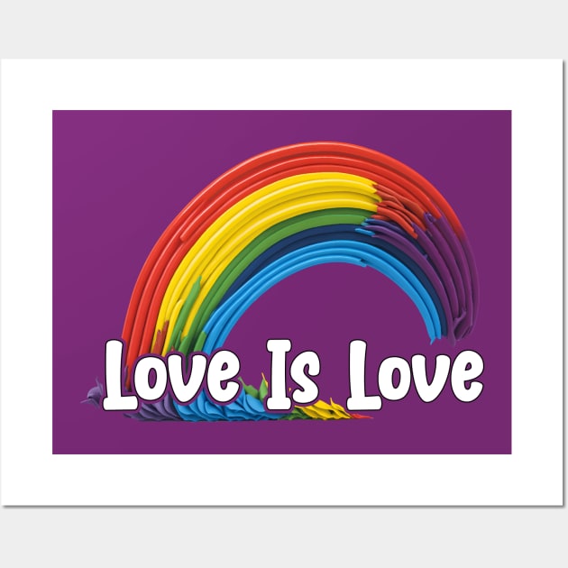 Prideful Skies LGBTQ gay pride Rainbow Colored Design Wall Art by star trek fanart and more